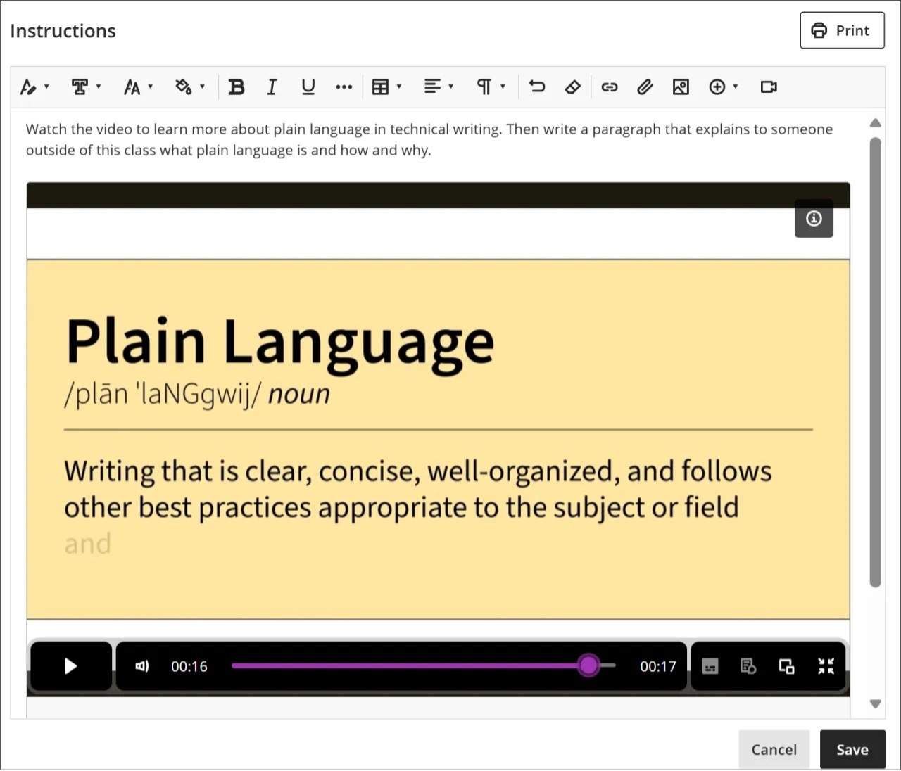 Image 1: Video Studio recordings can now be embedded within Blackboard Assessments.