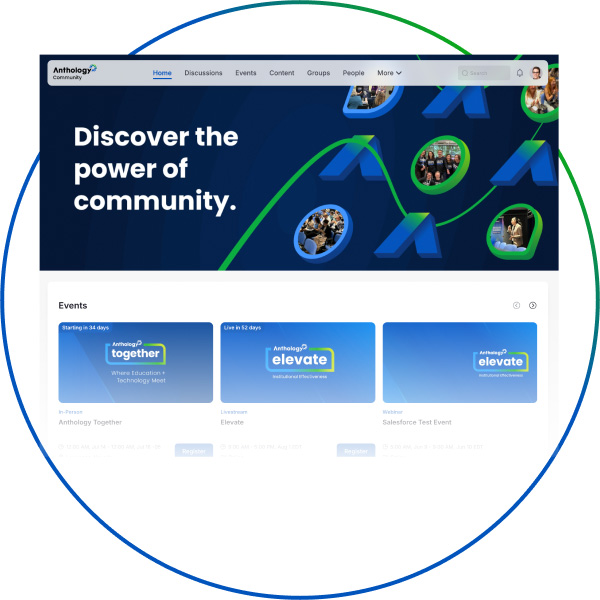 Blackboard community screenshot