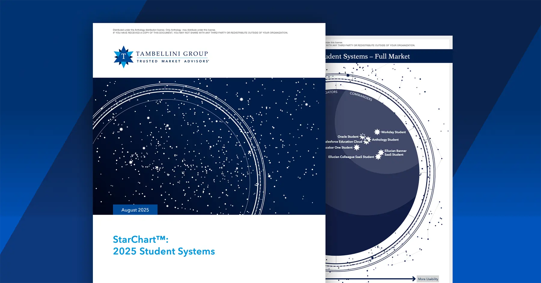 Preview of The Tambellini StarChart™: 2025 Student Systems over a stylized blue background