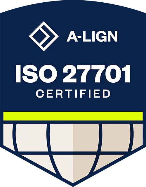 A-LIGN ISO 27701 Certified badge