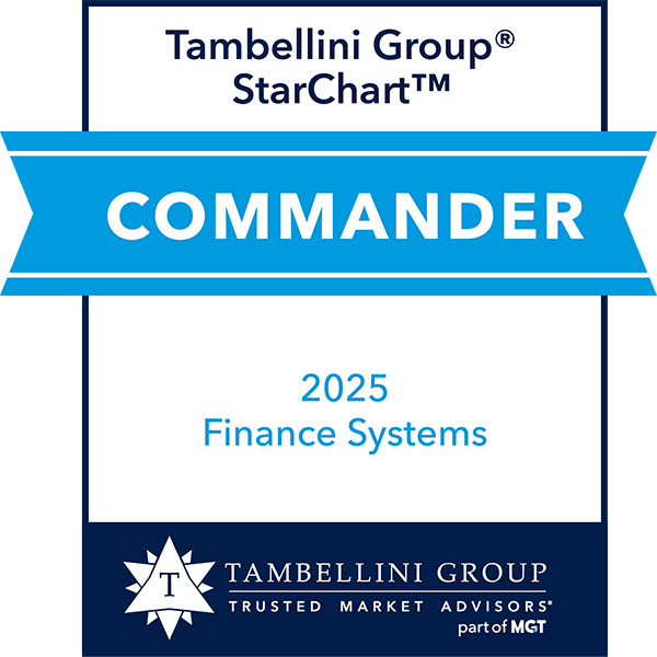 Tambellini Commander Award - Finance Systems 2025