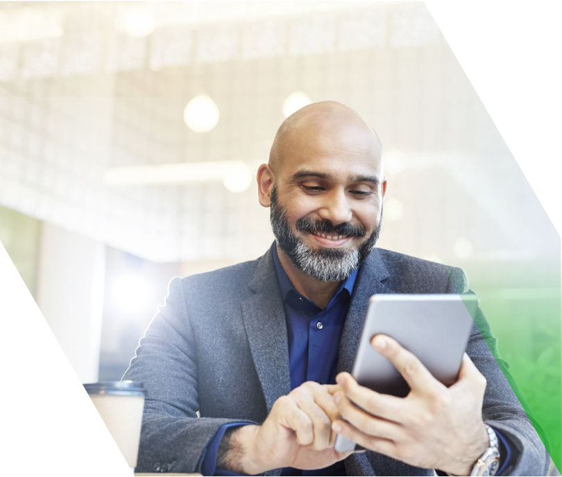 A man using his phone