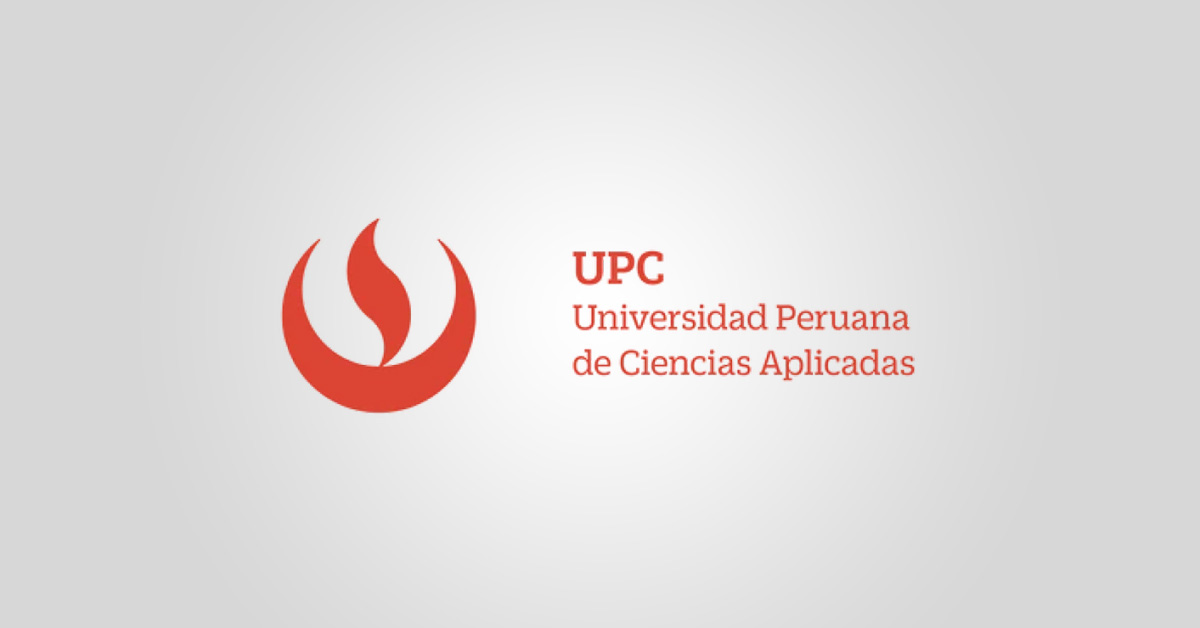 Universidad Peruana de Ciencias Aplicadas logo over a gray background