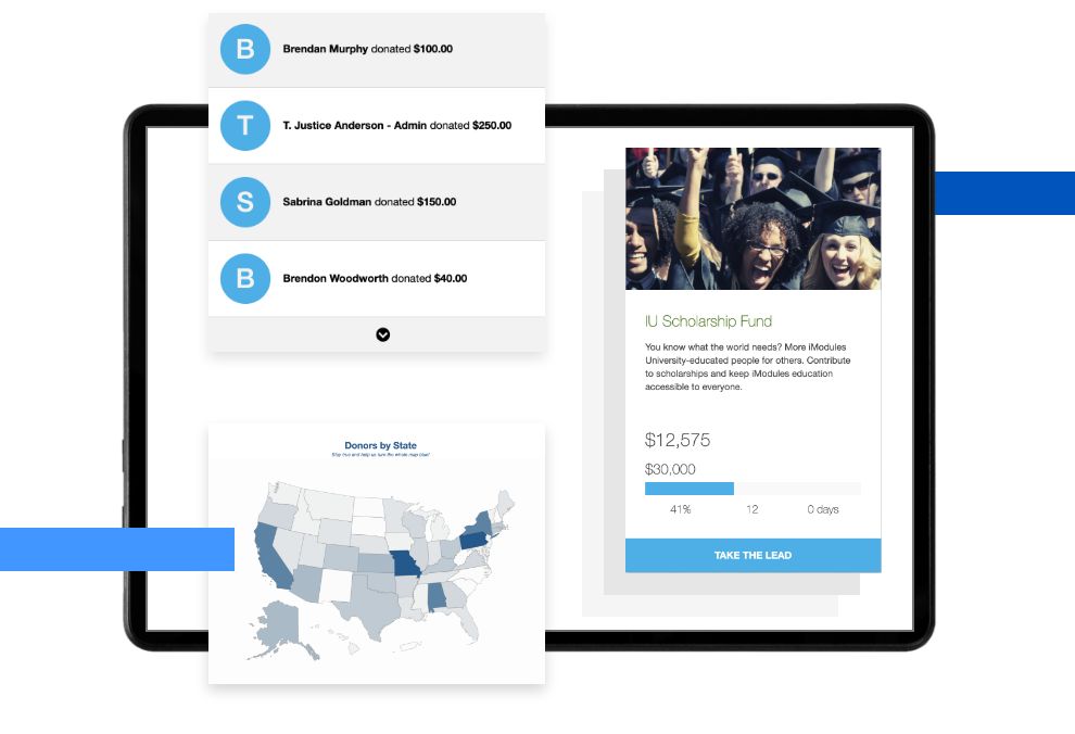 Fundraising Page Screenshot
