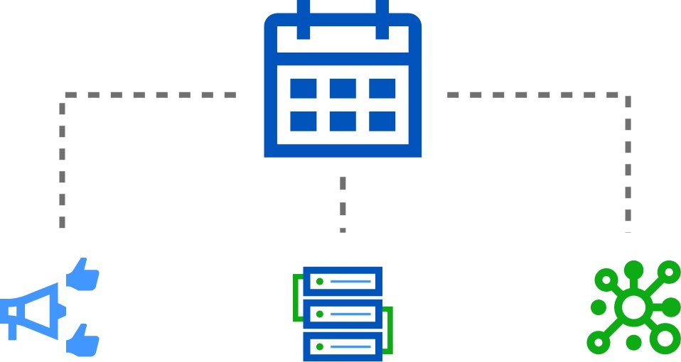 Graphical representation of event planning