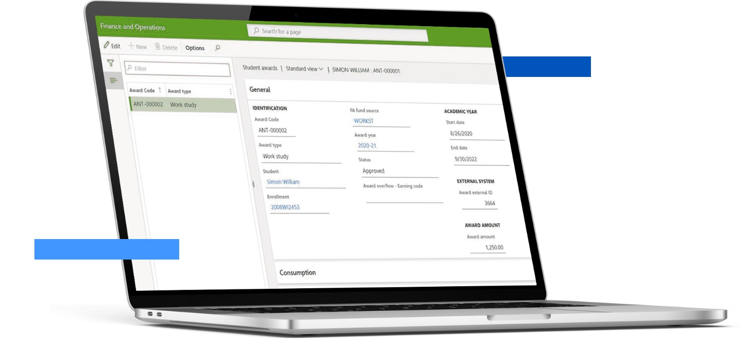 A laptop showing a dashboard